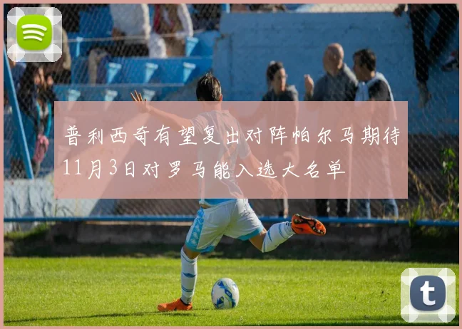 普利西奇有望复出对阵帕尔马期待11月3日对罗马能入选大名单